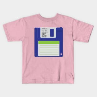 Floppy Disk (Cosmic Cobalt Colorway) Analog/ Computer Kids T-Shirt